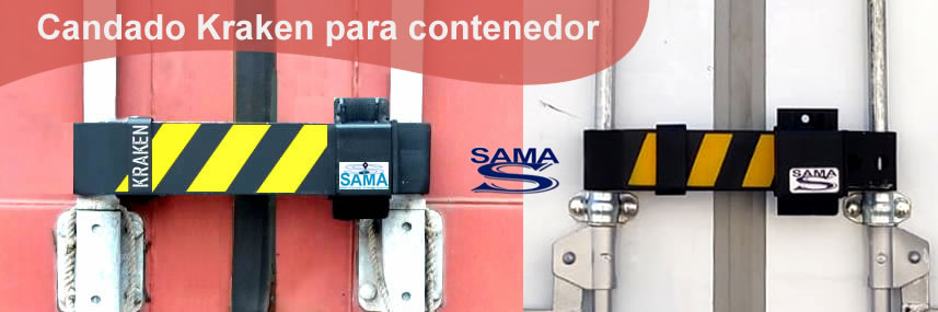 Candado para camion, trailer, contenedor, sama