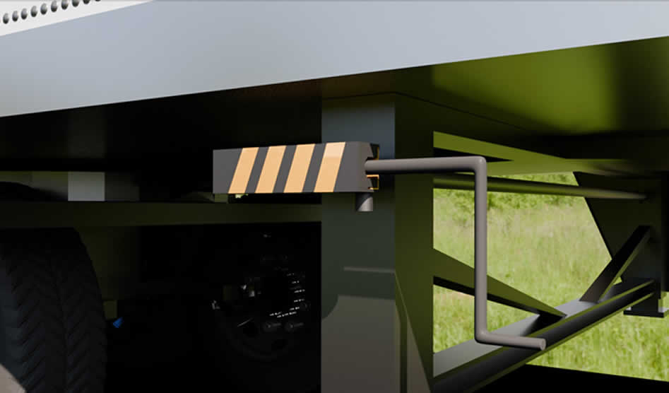 Traba patín para camion, trailer, contenedor, sama