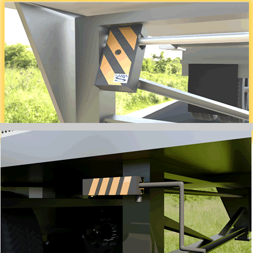 Traba patín para camion, trailer, contenedor, sama